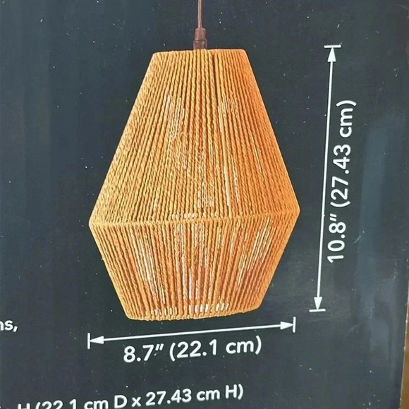 NIB casalux light paper rope pendant lamp indoor only - Picture 7 of 8